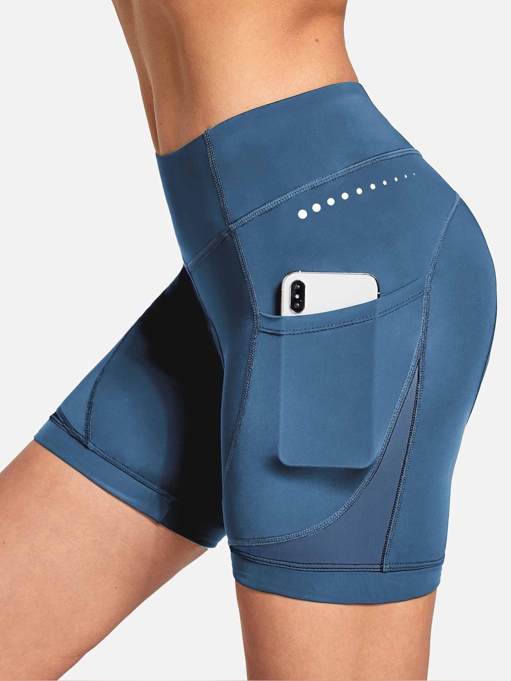 Baleaf Women's V-Waist Padded Cycling Shorts 3 inch inseam - Picture 2 of 11